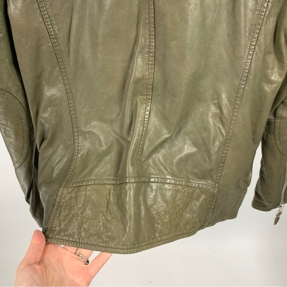 Isabel Marant Étoile Kady Quilted Lamb Leather Jacket Sand Cognac US4 Small - Picture 10 of 16